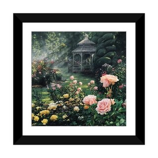 iCanvas "Paradise Found - Rose Garden, Square" by Collin Bogle - Bed